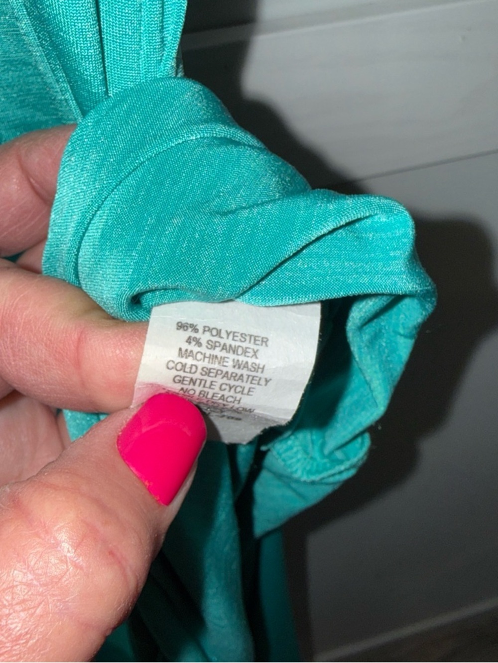 Veronica M Teal Sleeveless Dress with Racerback - Picture 7 of 9